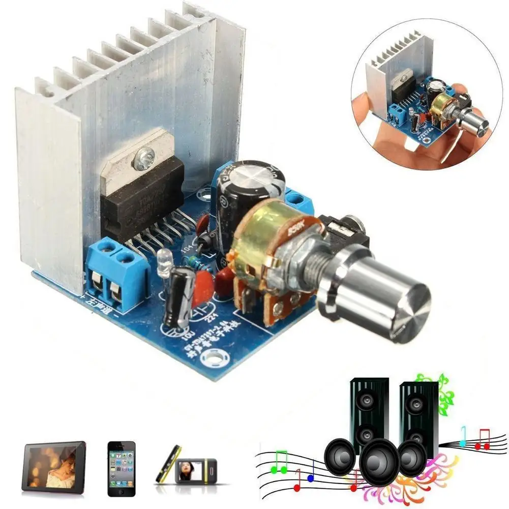 AC/DC 12V TDA7297 Digital Stereo Audio Amplifier Motorcycle Power Board DIY Kit Dual Channel AMP Module 2*15W | Автомобили и
