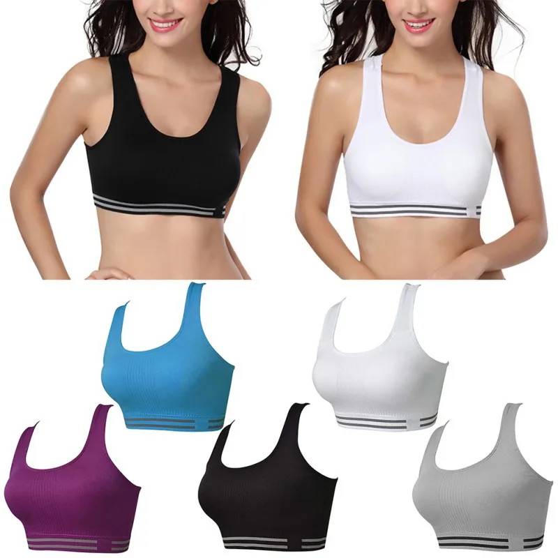 

Women Professional Sport Bra Quick Drying Fitness Padded Stretch Workout Bra Gym Training Running Tank Vest Underwear 2021 1