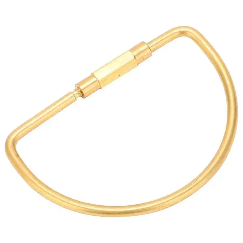 Наружная Пряжка латунный винтовой зажим брелок для ключей кольцо в ретро стиле