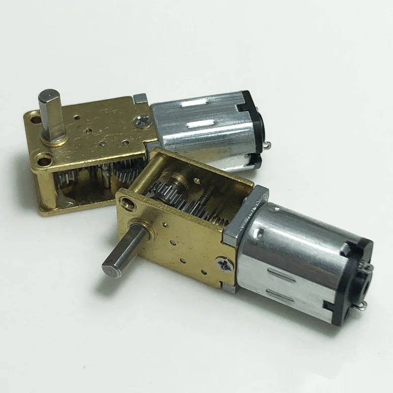 Одновальный/двухвальный двигатель Micro N20 цельнометаллический редукторный 4