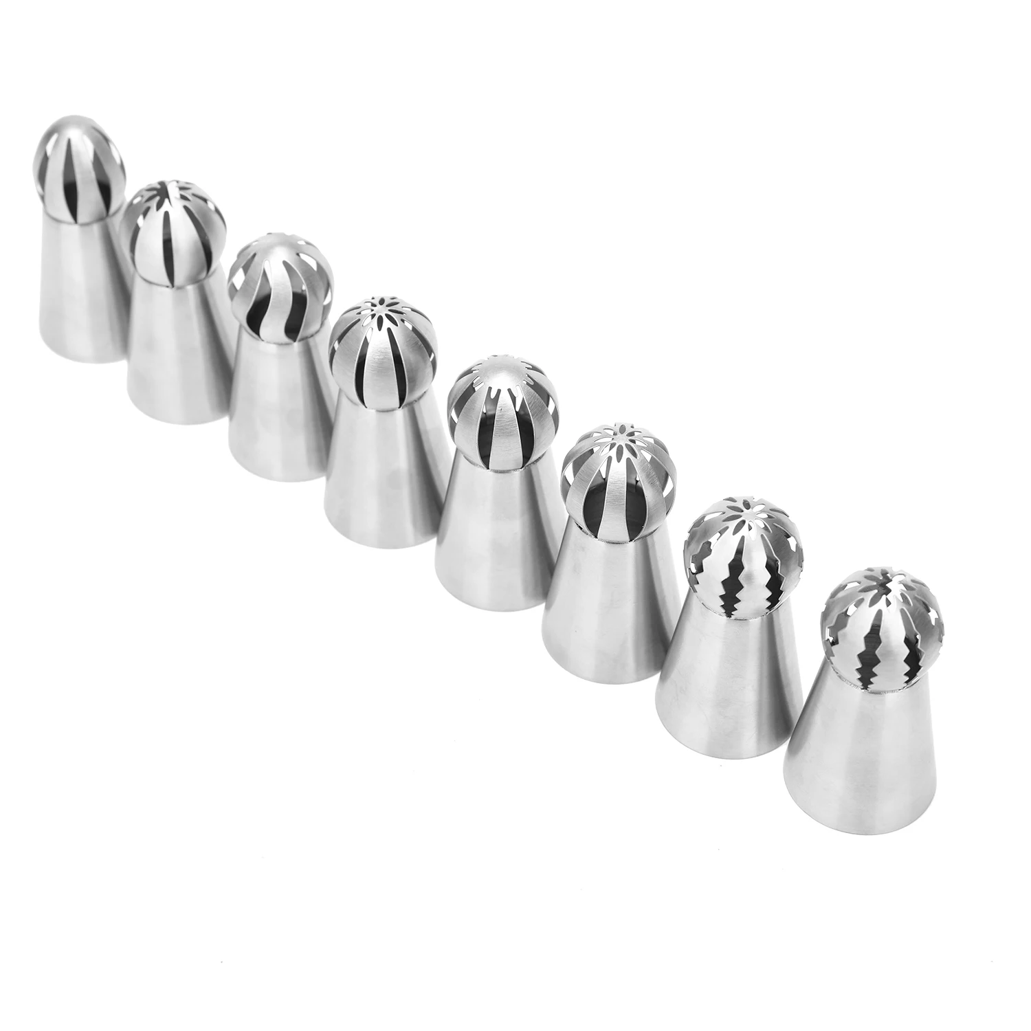 8 шт набор для декорирования тортов из нержавеющей стали Кондитерские насадки