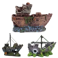 decorations ornaments fish tank landscaping pirate ships resin ship decorations suitable for aquarium fish ships home