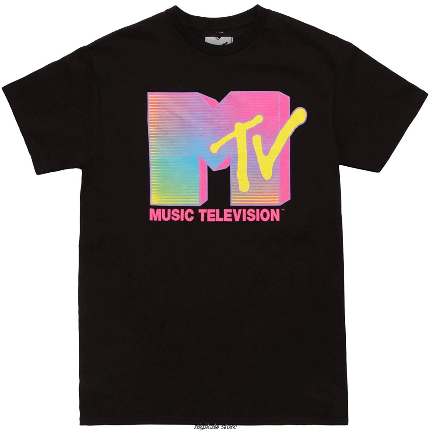 Пятый Защита от солнца MTV Люминесцентные Логотип взрослая футболка качество