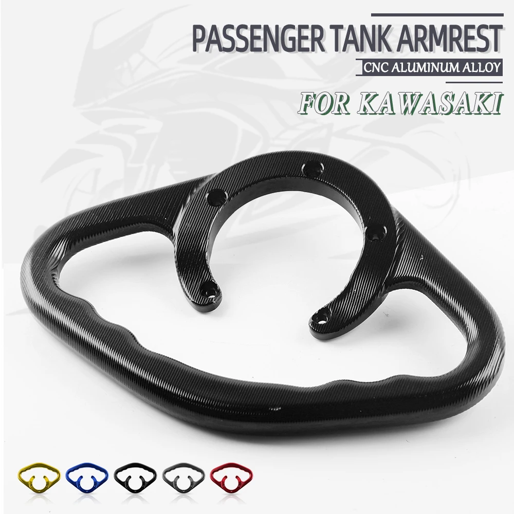 

Motorcycle Accessories CNC Passenger Handgrips Hand Grip Tank Grab Bar Handles Armrest Black For KAWASAKI ZX-6RR 2003-2006