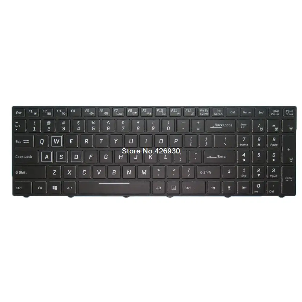 Laptop Replacement Keyboard For Multicom For Kunshan PA70 PA70HS-G English US black with backlit new