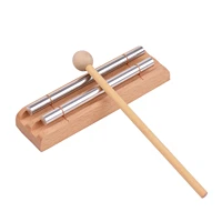 7 tone wooden chimes with mallet percussion instrument for prayer yoga meditation musical chime toy for children reminder bell