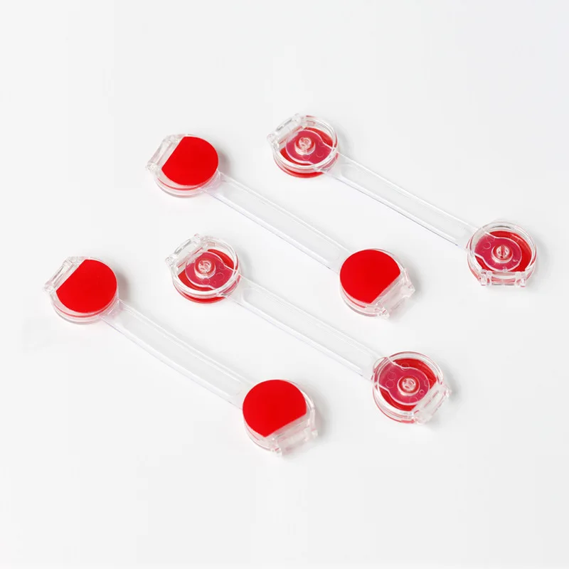 

10pcs/Lot Transparent Drawer Door Cabinet Safety Locks Baby Kids Safety Care Plastic Locks Straps Infant Baby Protection