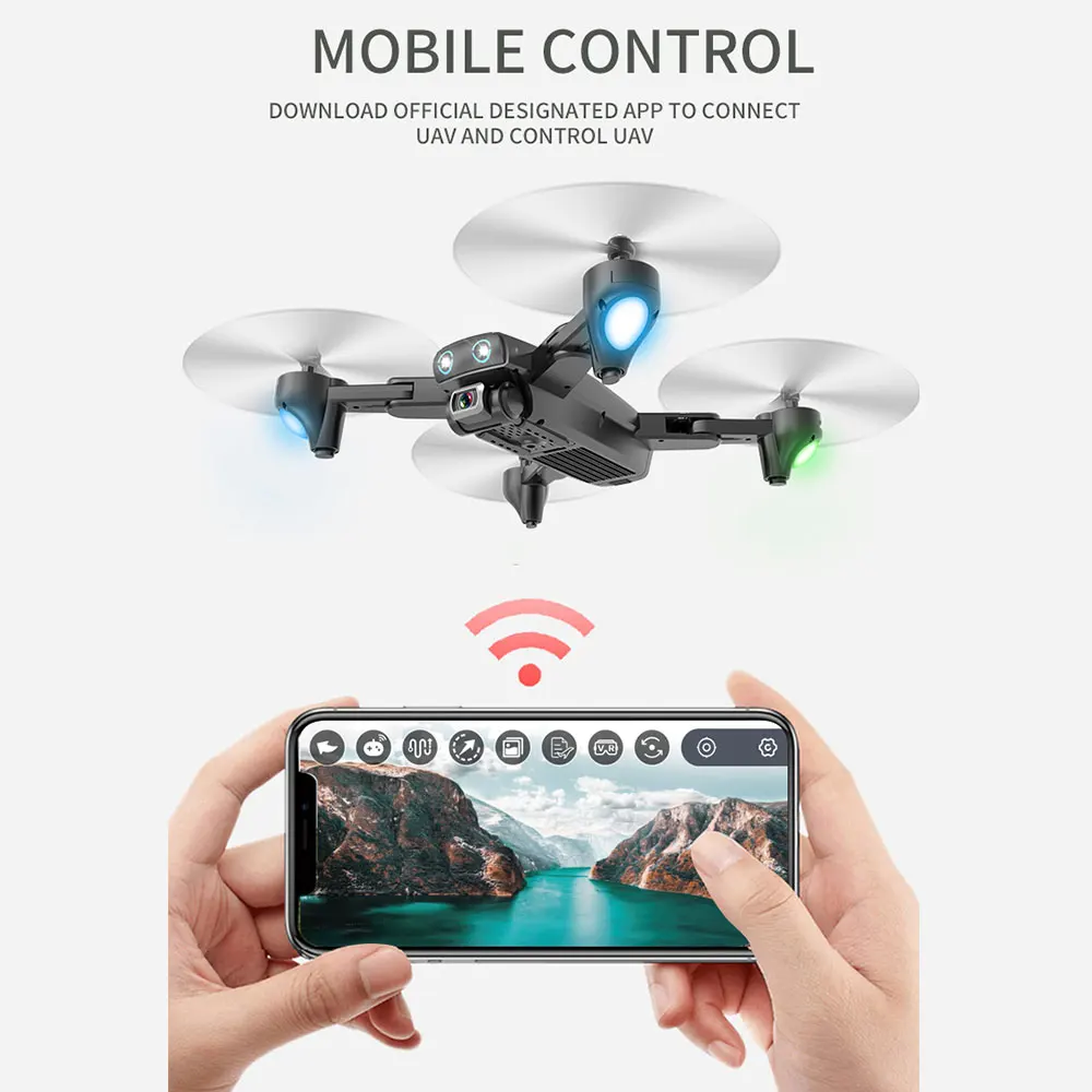 GPS складной 2 4G/5G Дрон WiFi FPV 1080P следуй за мной с HD камерой RC Квадрокоптер