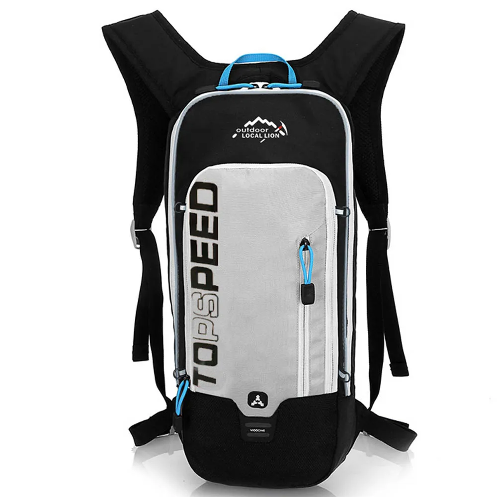 Grey LOCAL LION 6L спортивные сумки Сумка для велоспорта походный рюкзак для верховой езды Водонепроницаемая дышащая велосипедная сумка - Цвет: Grey