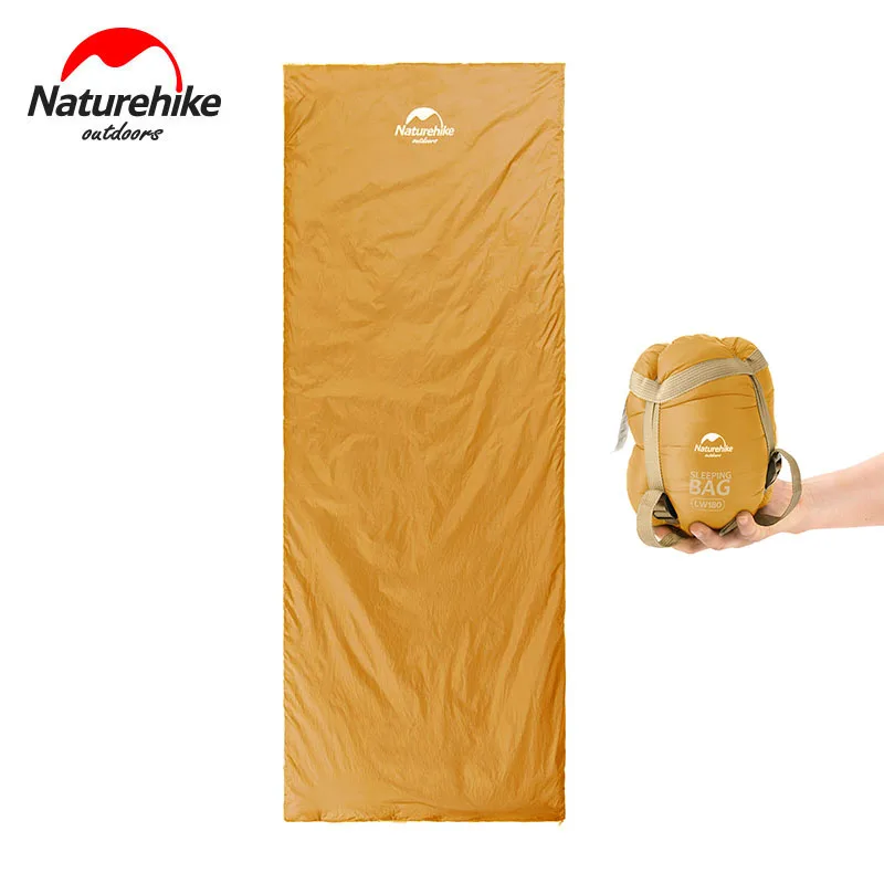 

Naturehike Sleeping Bag Ultralight LW180 Waterproof Cotton Sleeping Bag Lightweight Camping Sleeping Bag Outdoor Camping Gear