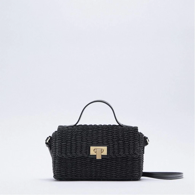 

New Summer Crossbody Bags for Women Rattan Pillow Straw Handbag Cute Beach Shoulder Messenger Bag Seaside Travel Designer Bag