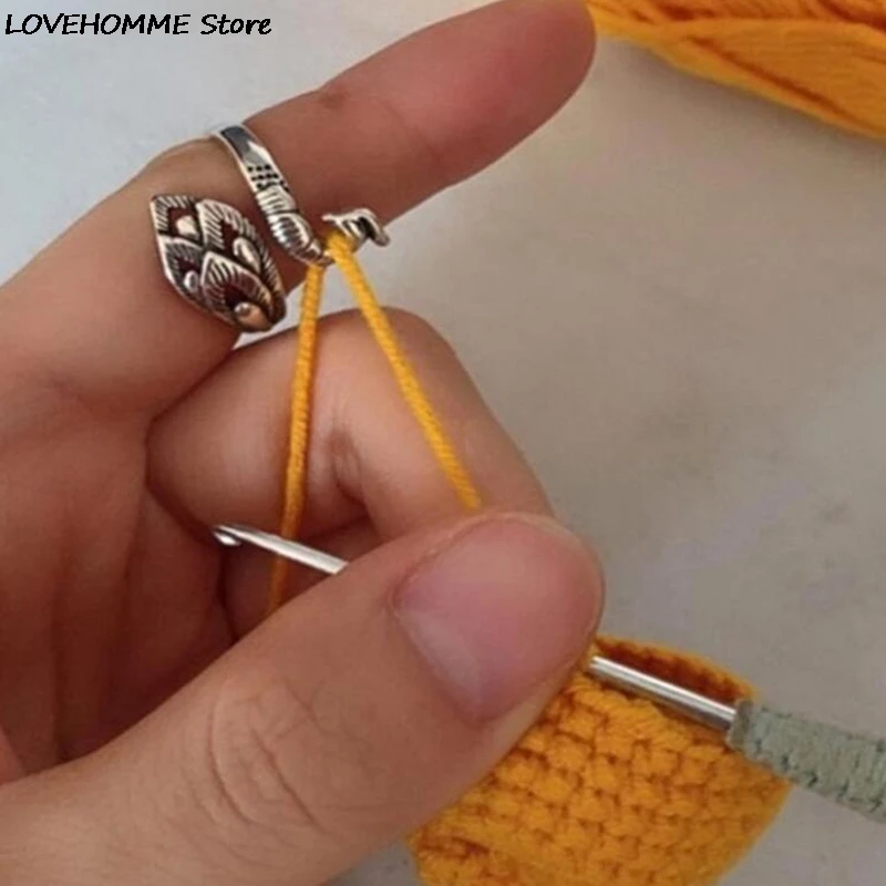 Регулируемая петля для вязания аксессуары регулируемое кольцо наперсток