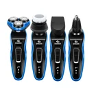 Многофункциональный бритвенный станок 4 в 1 для мужчин, моющийся плавающий перезаряжаемый триммер для бороды, бритвенный станок для всего тела D45