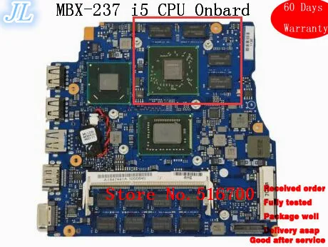 Материнская плата A1847441A для ноутбука Sony Vaio VPCSE1C5E материнская V0B0 MBX-237 i5-2520M функция