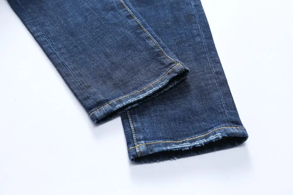 Стрейч D2 джинсы длина молодых нищих осенью и зимой|Мужские джинсы| |