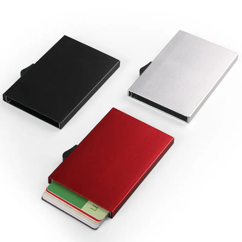 Качественный сплав кредитный держатель для карт мужчин тонкий анти защита