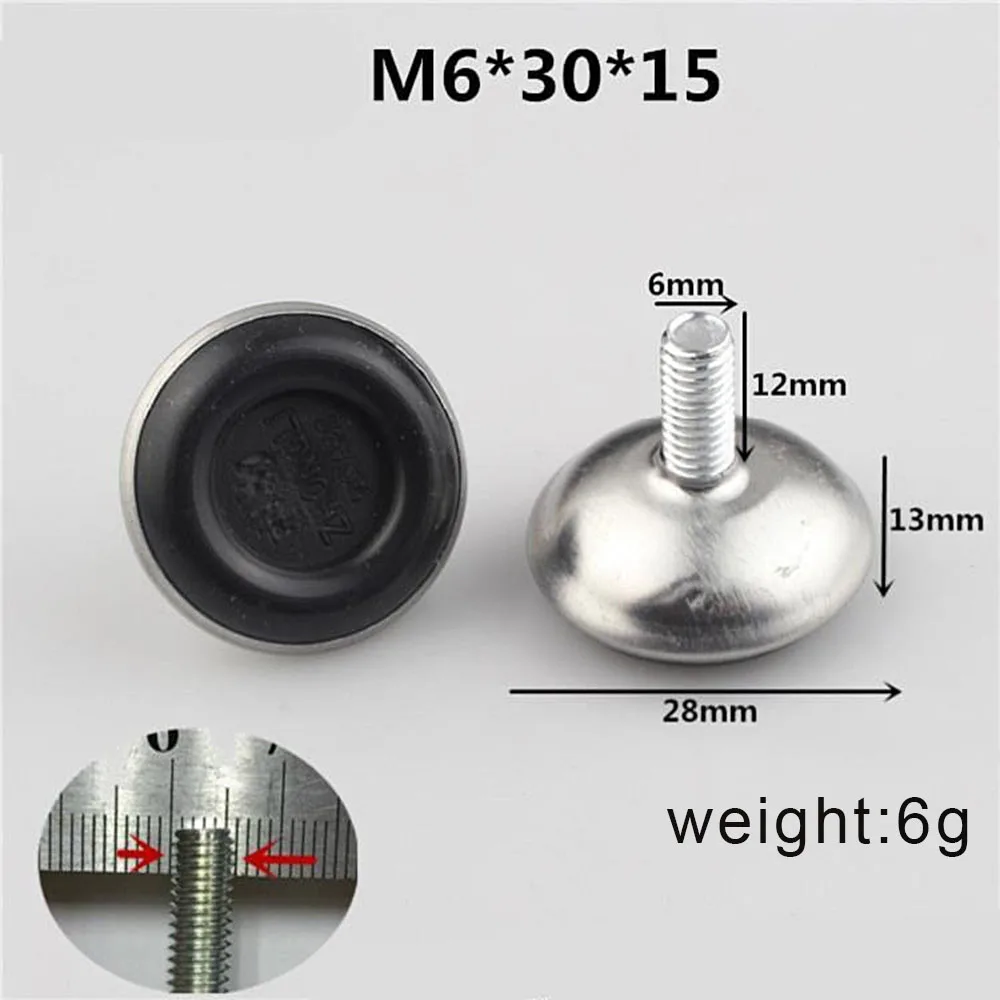 10 шт. болт для ножек стула защиты пола мебели подушечки диван шкаф регулируемый