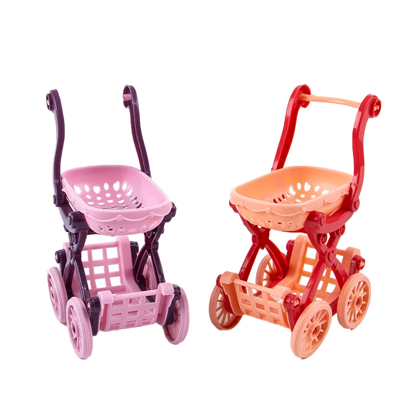 

1PC Dollhouse Miniature Furniture Simulation Shopping Cart Model Play House Toys DIY Dollhouse Decoration