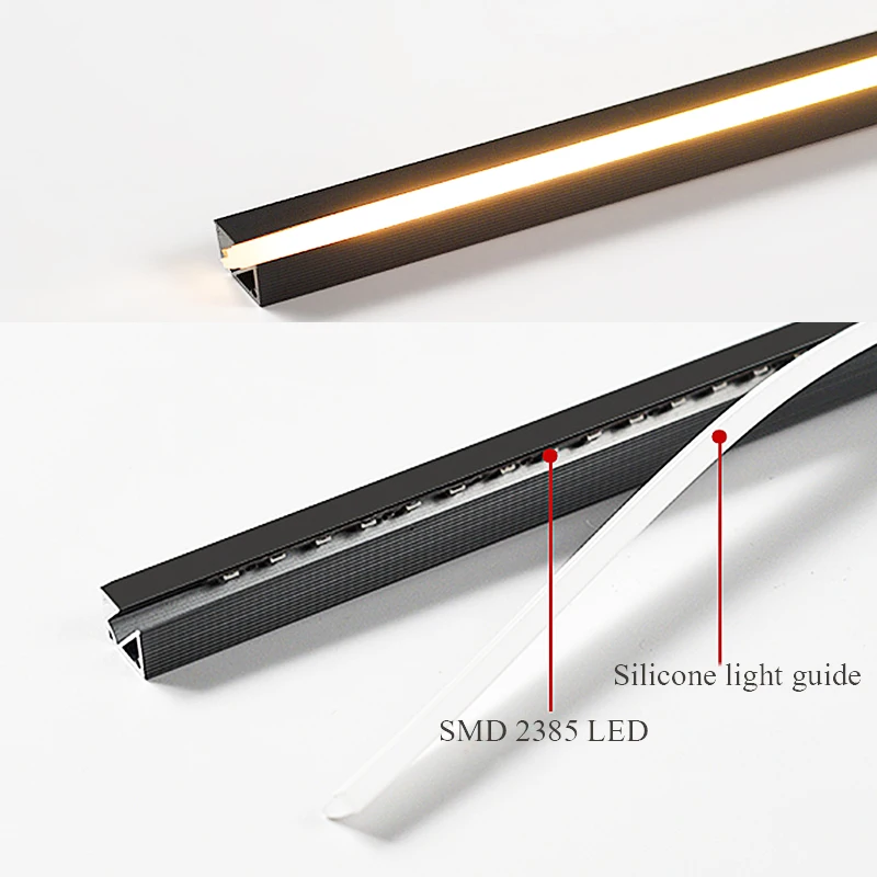Светодиодная полоса для шкафа с углом обзора 45 градусов тонкий встроенный слой