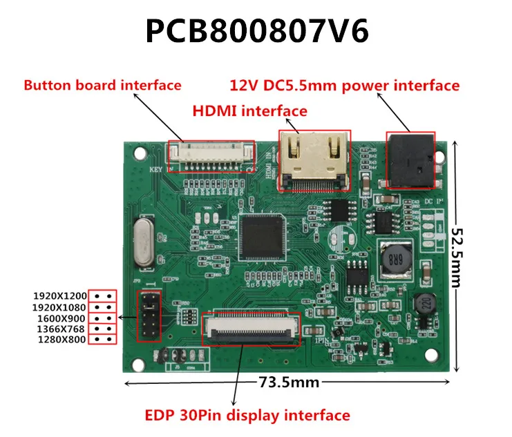 Highly Compatible Universal TFT TN IPS LCD Screen Display HDMI VGA AV Driver Control Board 30Pin/40Pin LVDS EDP TTL | Компьютеры и