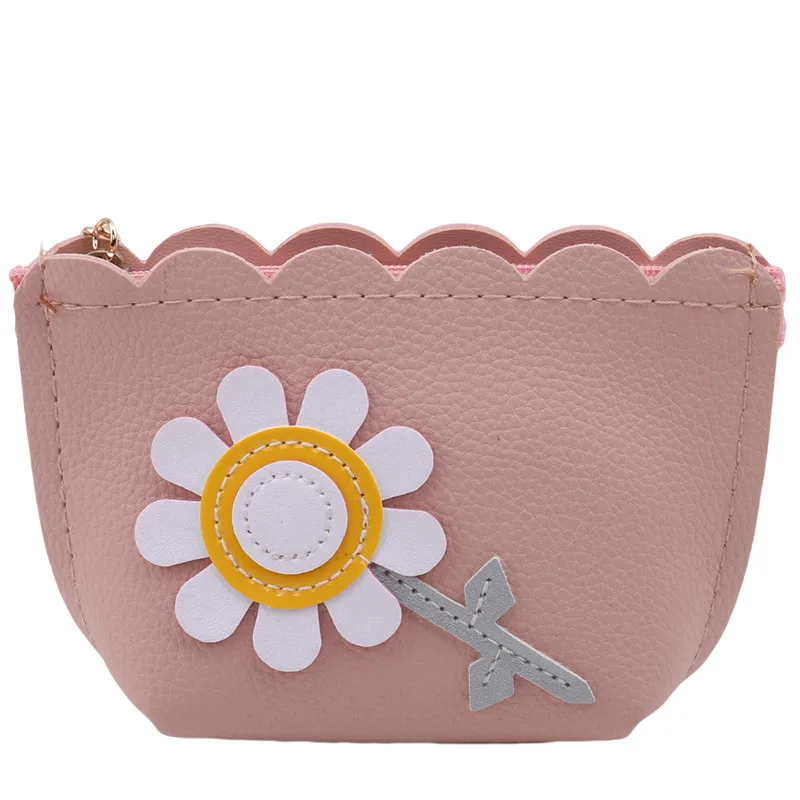 Кожаные кошельки с вышивкой из мультфильма маленькие свежие повседневные Pu