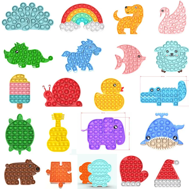 Фото Мороженое Push Pop Fidget Party Toys Press Bubble Сенсорное мягкое средство для снятия стресса Нужен аутизма Антистресс №1
