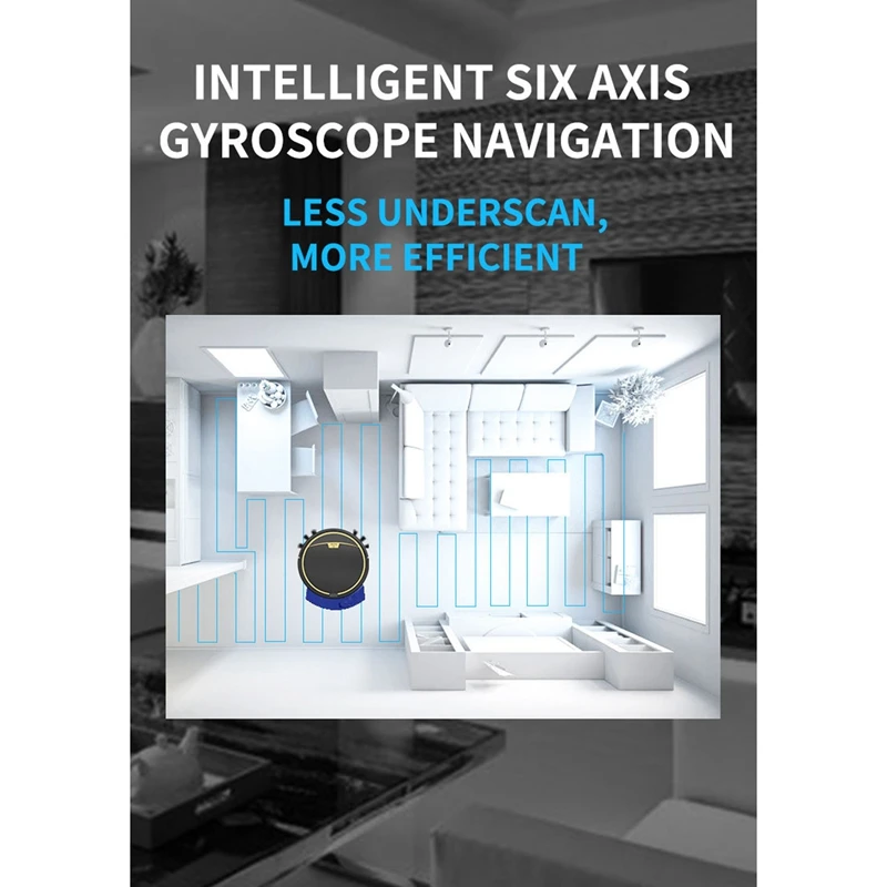 

2800Pa Robot Vacuum Cleaner with Remote Control Multiple Cleaning Modes Carpet Cleaner