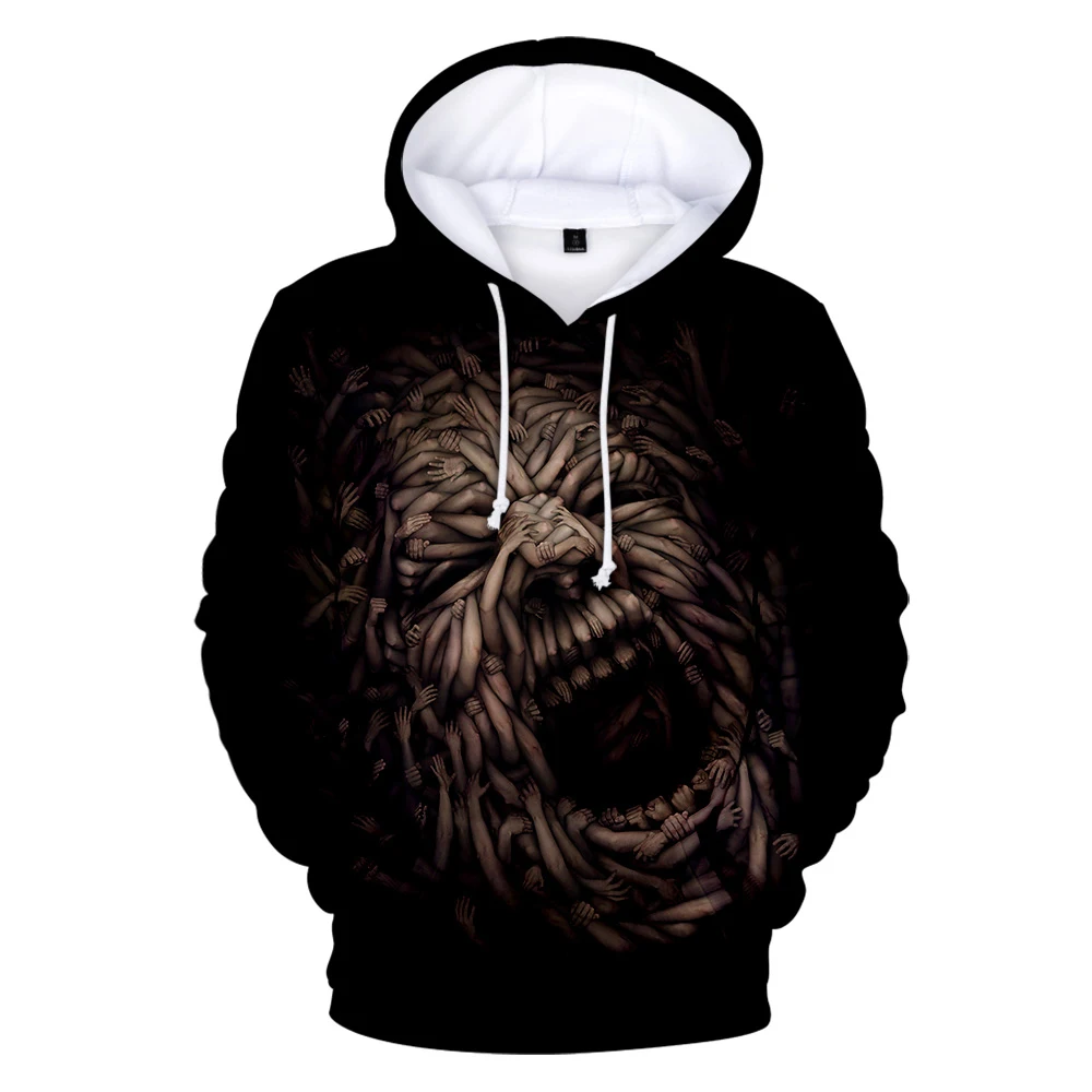 

3D Halloween hoodies Mens Hip Hop Terror Sweatshirts Hallowmas hooded All Saints'Day pullover Teenage All Hall