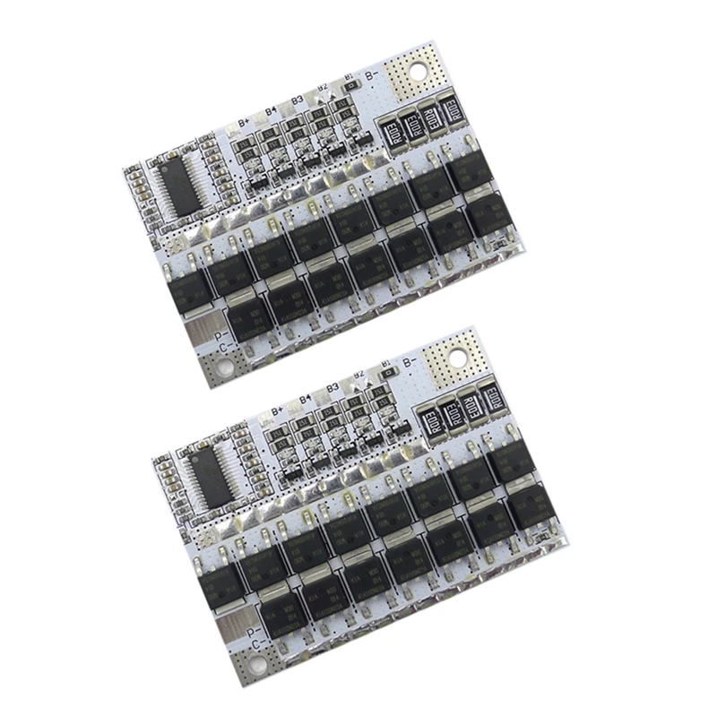 2 шт. Bms 12V 16 8 V 21V 100A литий ионная плата для защиты литиевых батарей с балансом Pcm 18650
