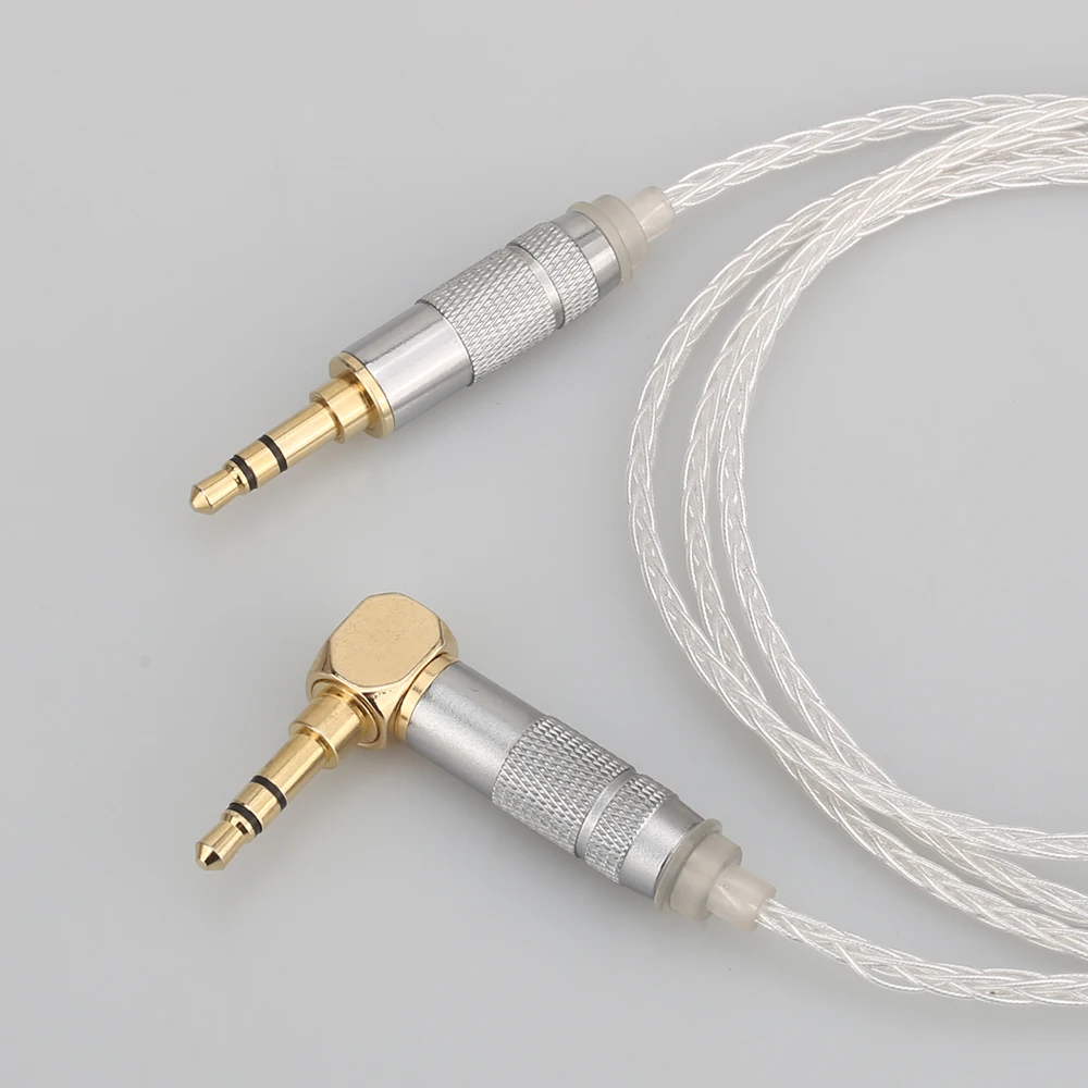 

Audiocrast 8 Cores Silver Plated 3.5mm to 3.5mm Upgrade Cable for Philips shp9500 Fidelio X2 X1 MDR-1A AH-MM400