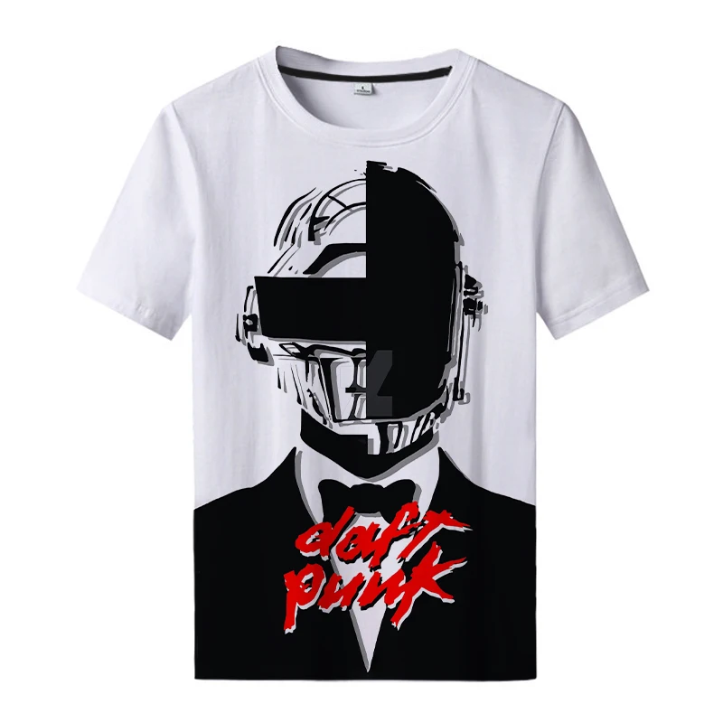 Футболка с 3D принтом Daft в стиле панк для мужчин и женщин топы хип-хоп уличная
