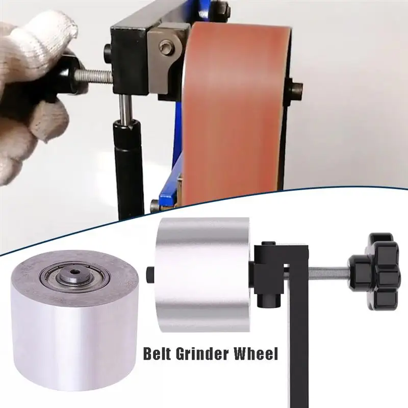 

Belt Grinder Wheelφ68X50mm Aluminum Alloy 6301 Bearing Driving Wheel for Sanding Machine Woodworking DIY Tool