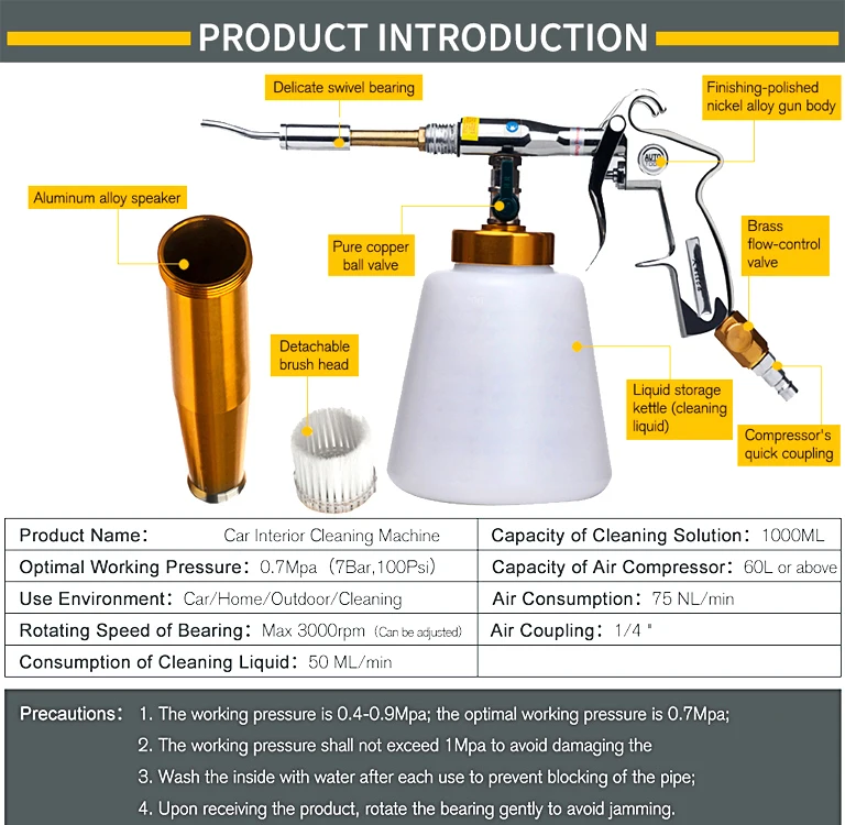 Пистолет для чистки подшипников пенораспылитель высокого давления мойки