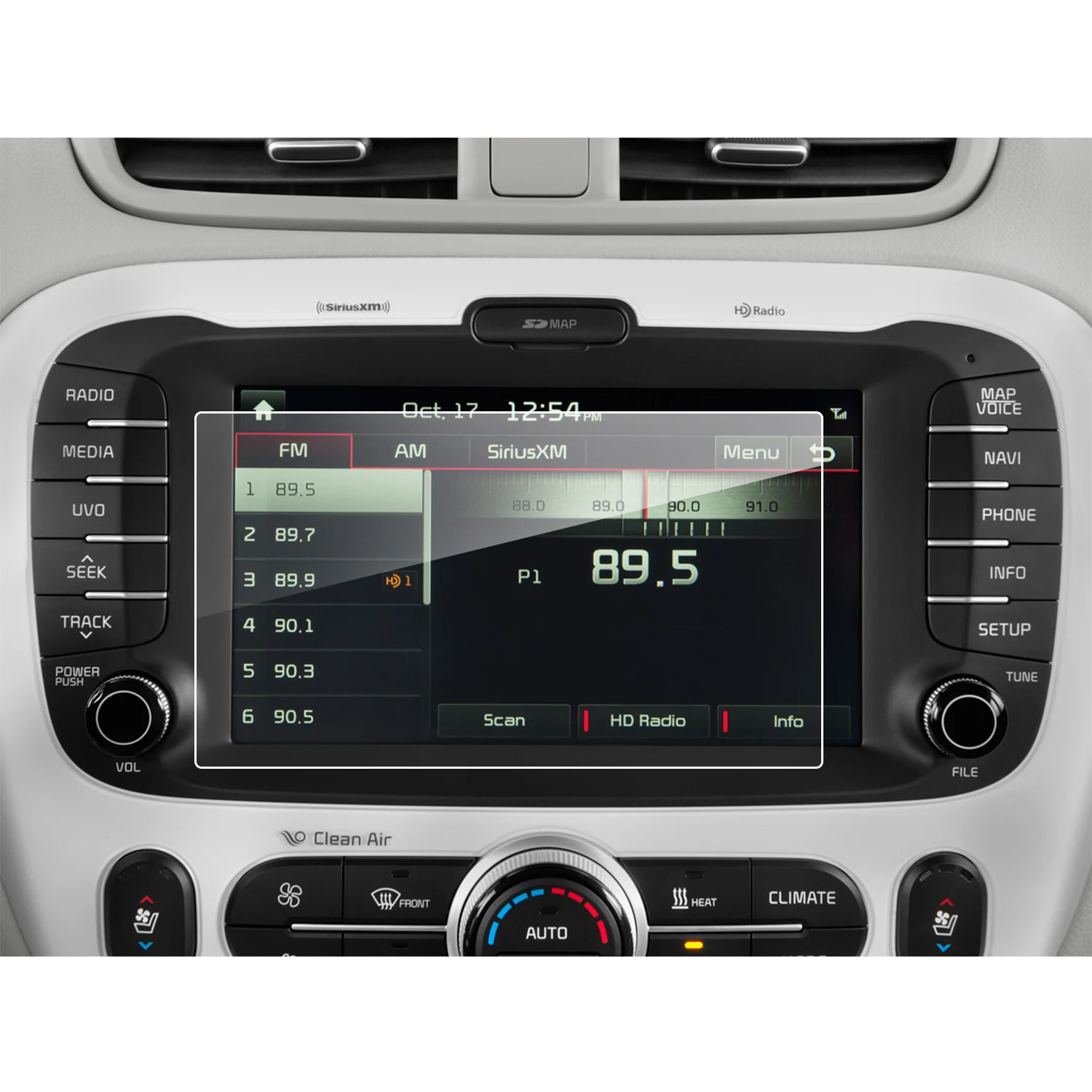 RUIYA Автомобильная Защитная пленка Kia Soul 2018 автомобильный навигационный сенсорный