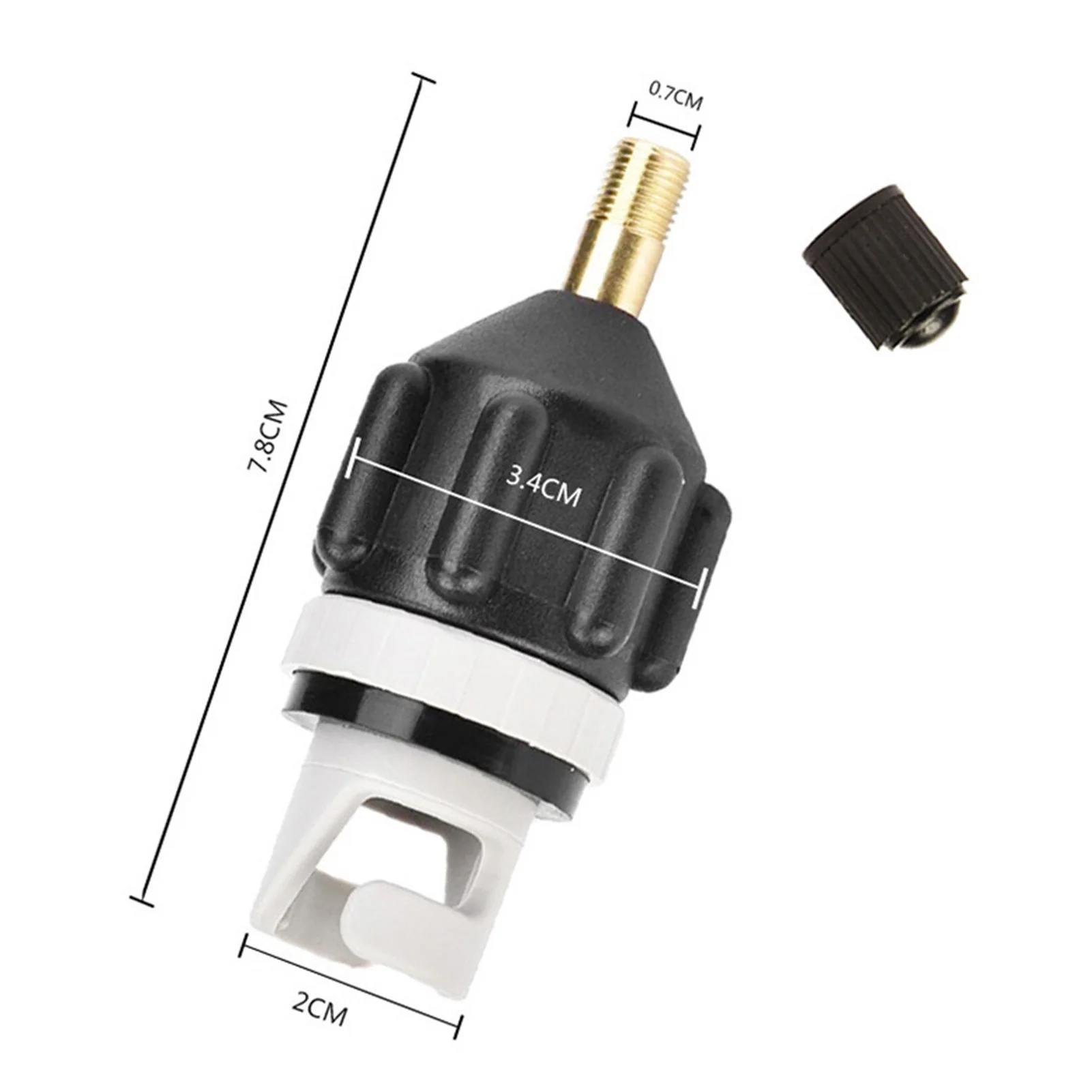 

SUP Paddle Blade Valve Air Nozzle Changeover Connector Kayaks And Assault Boats Vehicle-Mounted Pump Inflatable Transfer Head