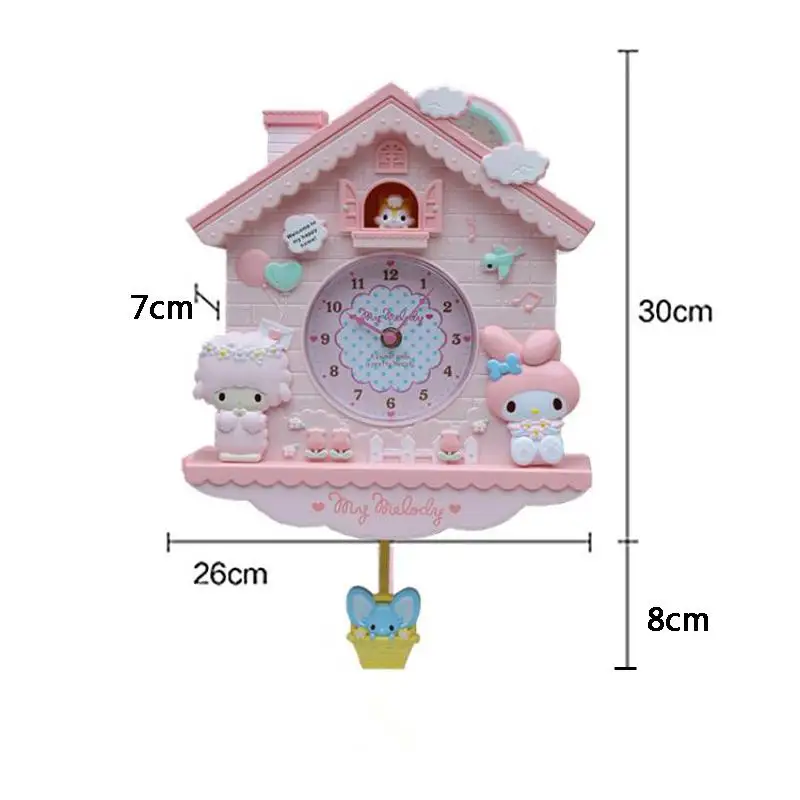 

12 Inches Cartoon Large Wall Clocks for Kids Decor Bedroom Home Living Teen Room Decoration Modern Accessories Silent Big Clock