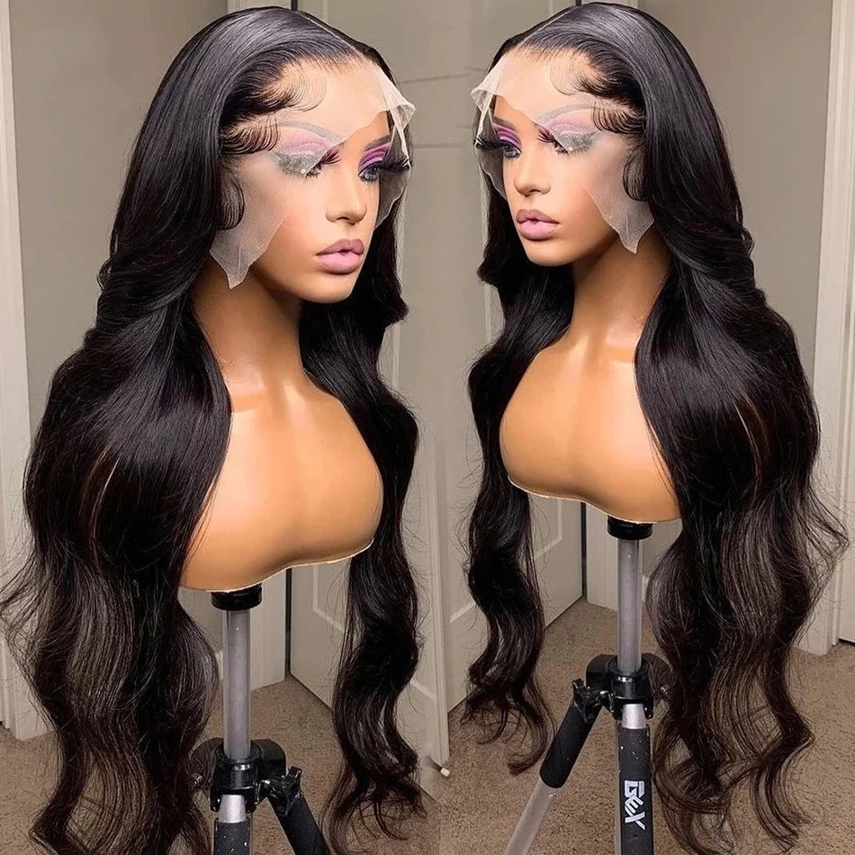 

13x6 HD Lace Frontal Wig Transparent Body Wave 150% 180% 13x4 Lace Front Wigs 4x4 5x5 Lace Closure Wig Peruvian Human Hair Long
