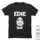 Футболка Edie Sedgwick из 100% хлопка с юмористическим рисунком из музыки и фильма Humor King Ick Fun Die Age Us Ny, забавная