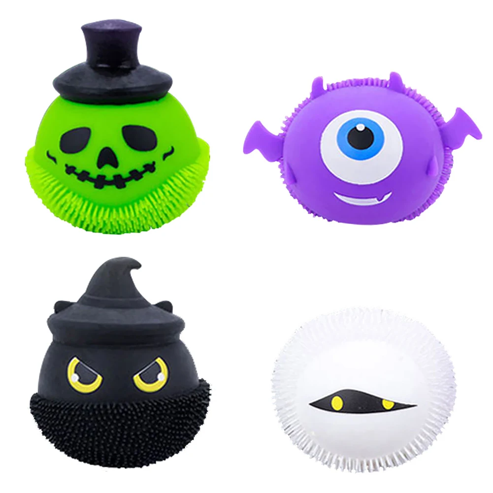 

Halloween Devil Luminous Balls Stress Reliever Unzip Toys