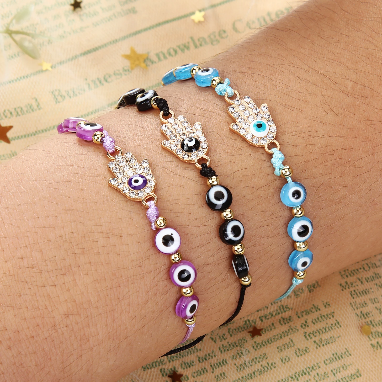 12 шт. женские браслеты с кристаллами и бусинами | Украшения аксессуары