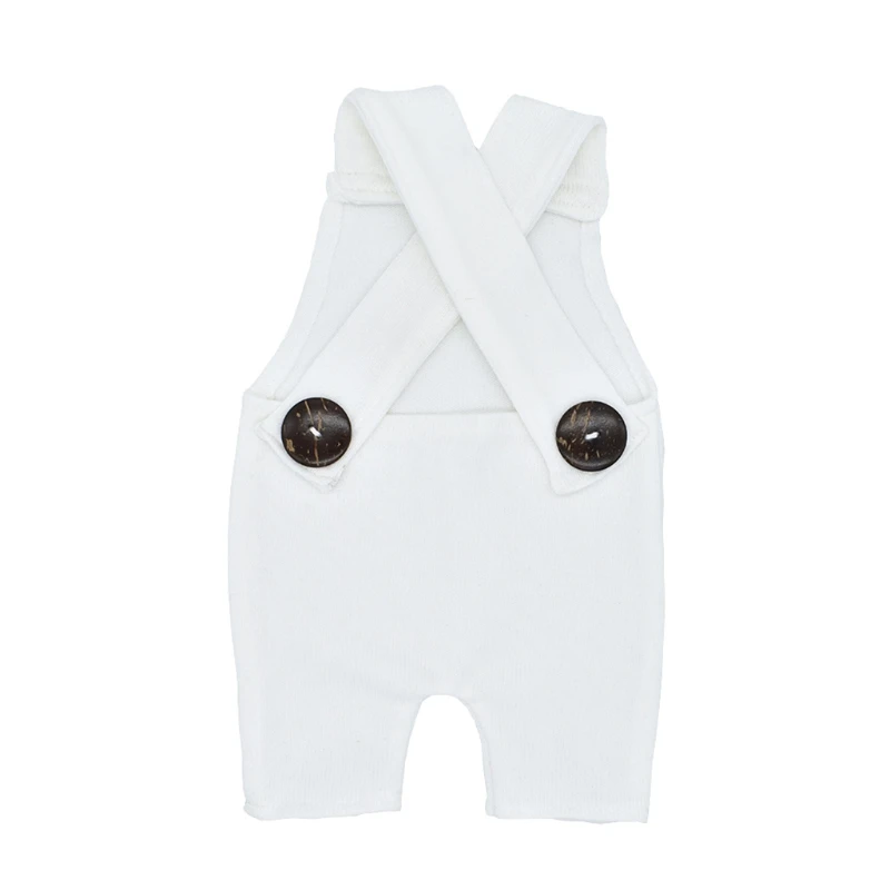 

Newborn Photography Prop Button Overalls Pants Baby Photo Romper Outfit P15C