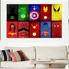 Художественная Картина на холсте Marvel, персонажи головы супергероев, плакаты и Мультяшные принты, настенные картины для гостиной, декор детской комнаты