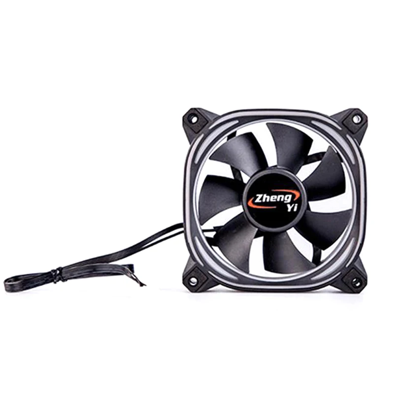 

1Pc Computer Case Cooling Fan PC RGB Adjust LED Heatsink Quiet Cooler 120mm