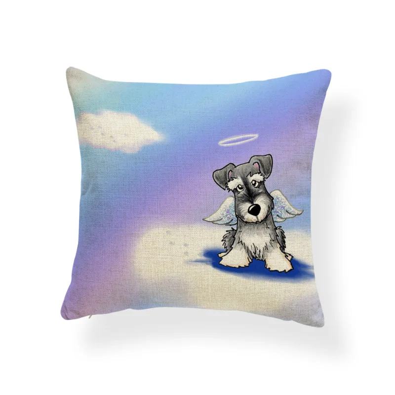 Милые декоративные наволочки из полиэстера и льна с изображением героев