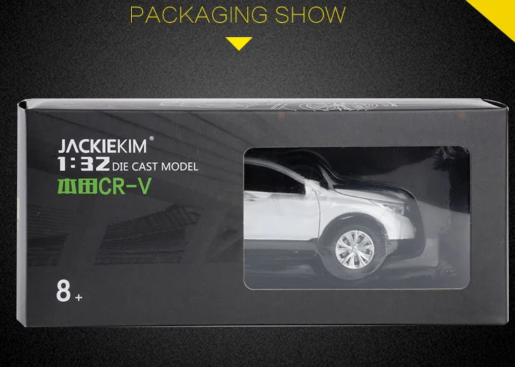 

Alloy 1:32 Car Diecast Model Sound Light Pullback Car Toy CRV 6 Doors Opened Toys For Kids