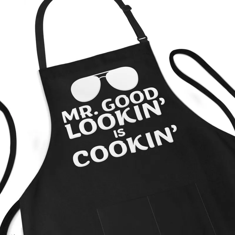 

Customize Funny Apron For Men,personalised Mr Good Lookin Is Cookin Apron,Joke Father's Day gift,A prank gift for his funny dad