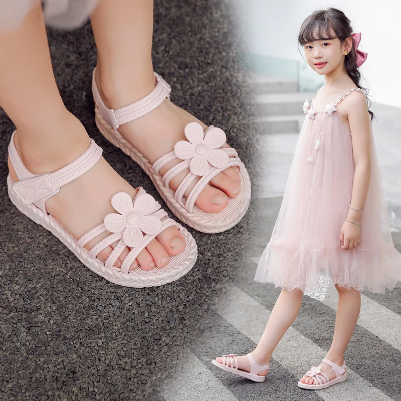 

Toddler Infant Kids Baby Girls Party Princess Shoes Sandals Children Girls Sandals Bowknot Beach Children's Shoes 2021
