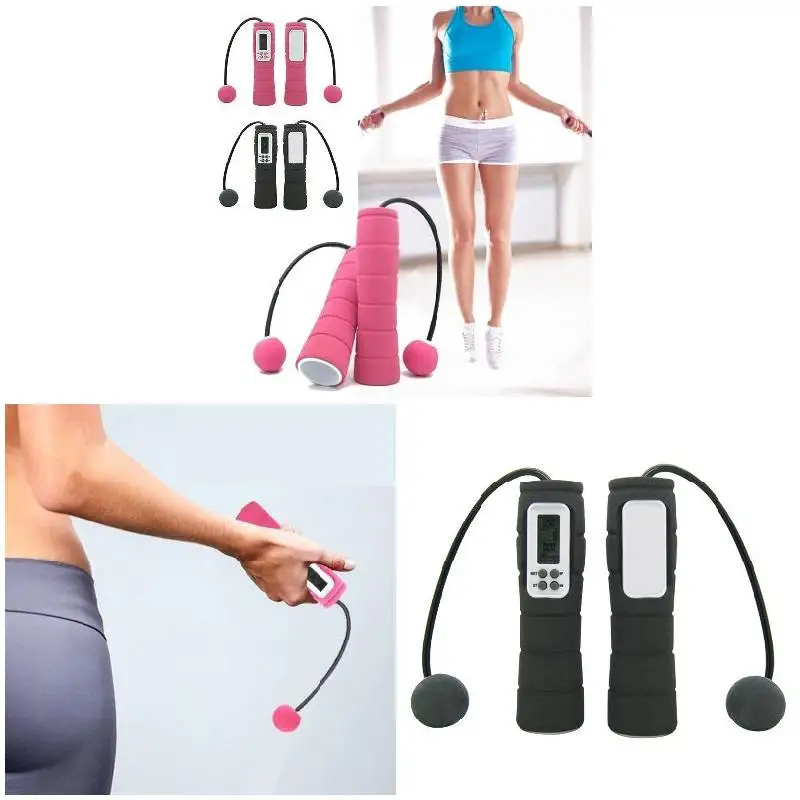 

Digital Wireless Cordless Skipping Jumping Rope Calorie Counter Fitness SGA998