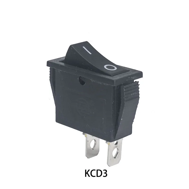 

20pcs 50pcs KCD3 30*13 2 Pin 250V 15A Boat Switch Bouton Poussoir Metal Interrupteur Micro Switch