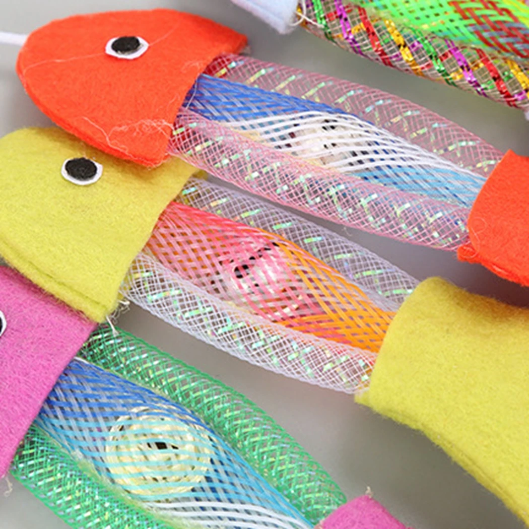 Пластиковая Интерактивная рыбка-Дразнилка для котенка 1 шт. пластиковые кошачьи